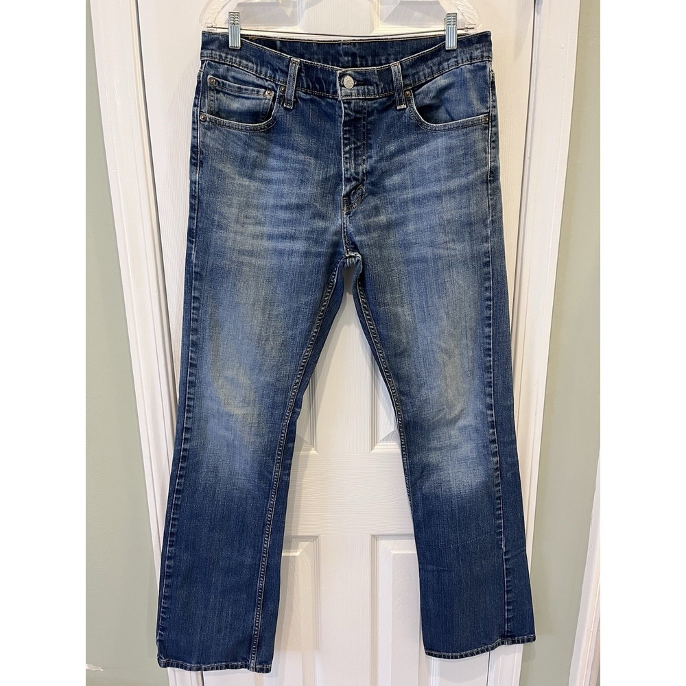 Levi's 527 Boot Cut Jeans Mens 36‎ X 34 Cowboy Ranch Rodeo Whiskering Med Wash
